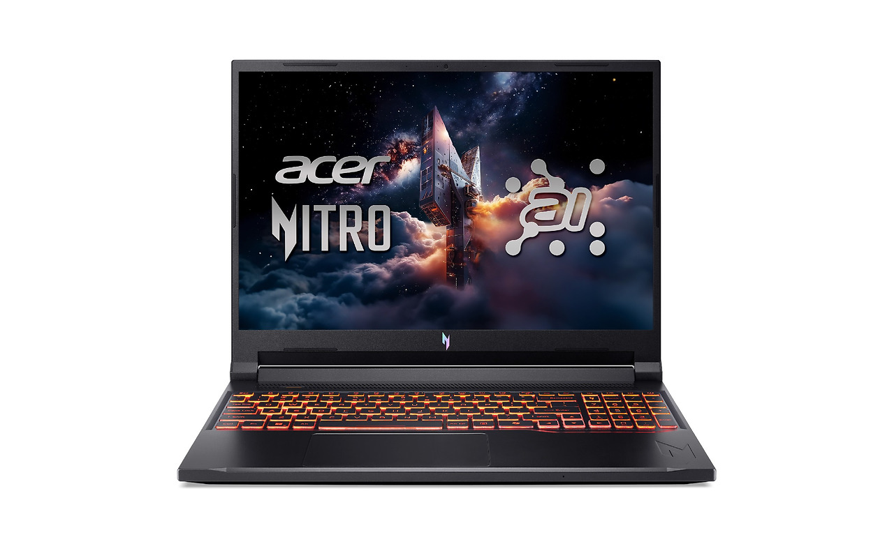 Acer Nitro V 16 AI ANV16-42 / 16 IPS WUXGA 180Hz / Ryzen 5 240 / 16GB DDR5 / 1TB NVMe / GeForce RTX 3050 6GB GDDR6 Black