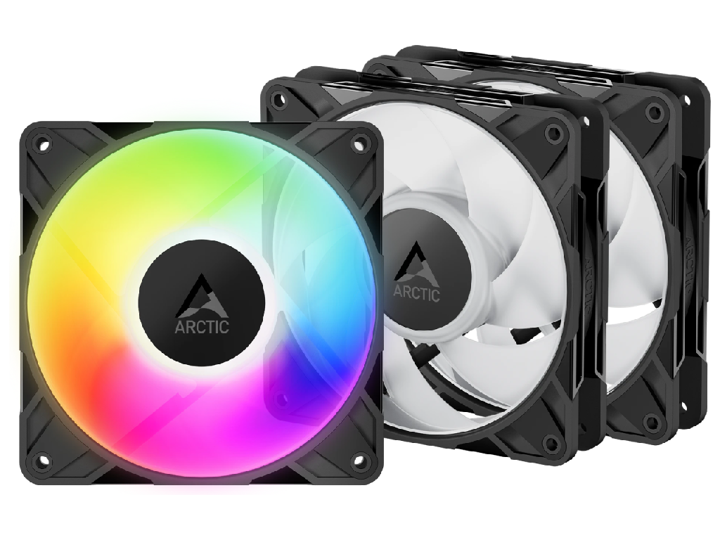 Arctic P12 Pro A-RGB / 3 PACK Black