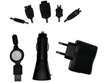 Charger Gembird MP3A-SET2T / 3 in 1 / USB / Car / 220V /