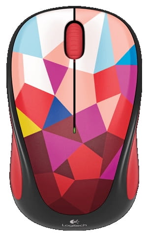 Logitech Wireless Mouse M238 Red Facets White-Red USB