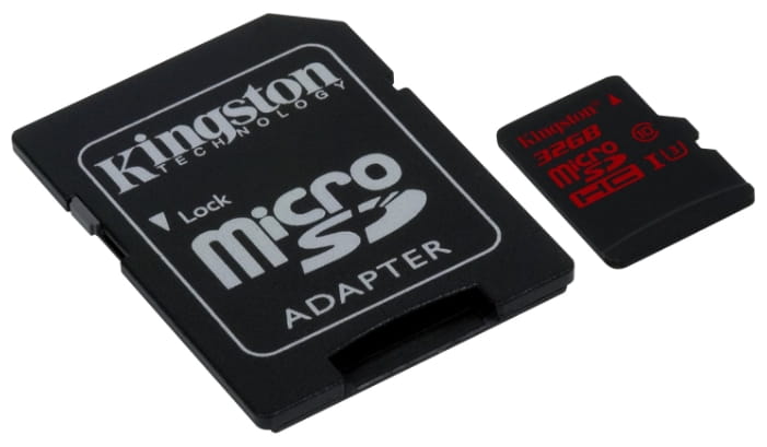 MicroSD Kingston SDCA3/32GB / Ultimate 633x / Read: 90Mb/s / Write: 80Mb/s