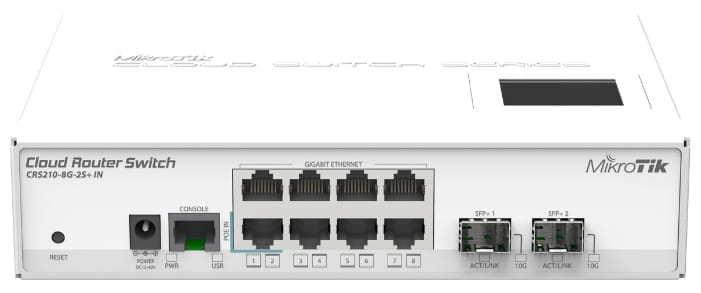 MikroTik Cloud Router Switch CRS210-8G-2S+IN