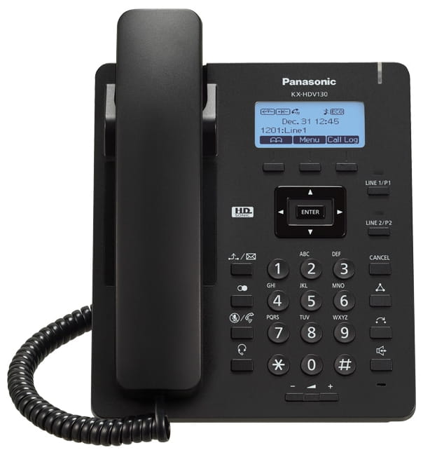 SIP phone Panasonic KX-HDV130RU / Black