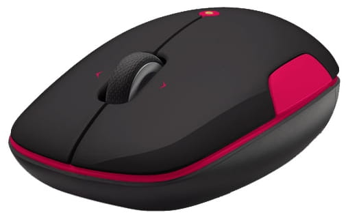 Logitech Wireless Mouse M345 Black-Pink USB