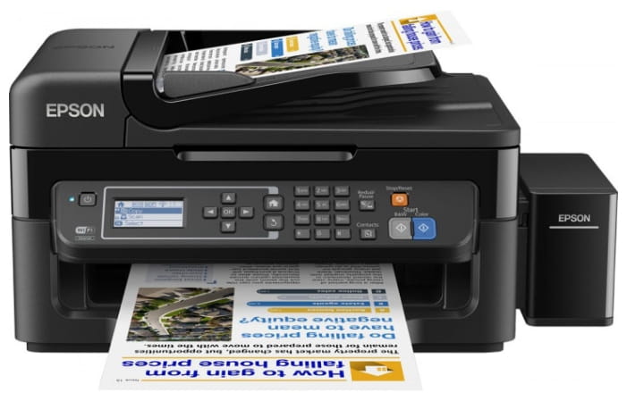 Epson L566 Copier, Printer. Scanner, Fax, A4, Ethernet + Wi-Fi, ADF, iPrint