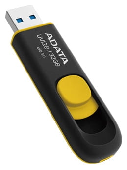 ADATA DashDrive UV128 / 32GB / Black Yellow