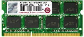 Transcend PC10600 4GB DDR3 1333MHz SODIMM