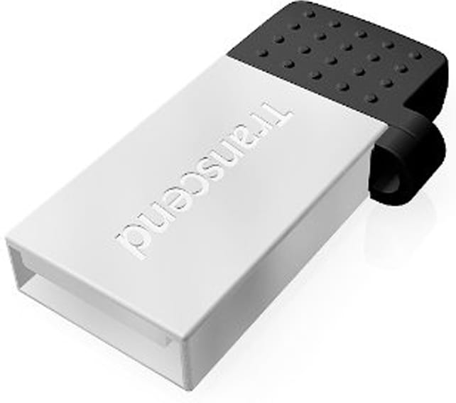 USB Transcend JetFlash 380G 32Gb / OTG / USB2.0 + Micro-USB / Silver