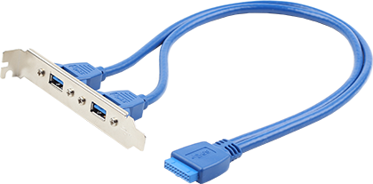 Gembird CC-USB3-RECEPTACLE / Bracket Dual USB3.0/
