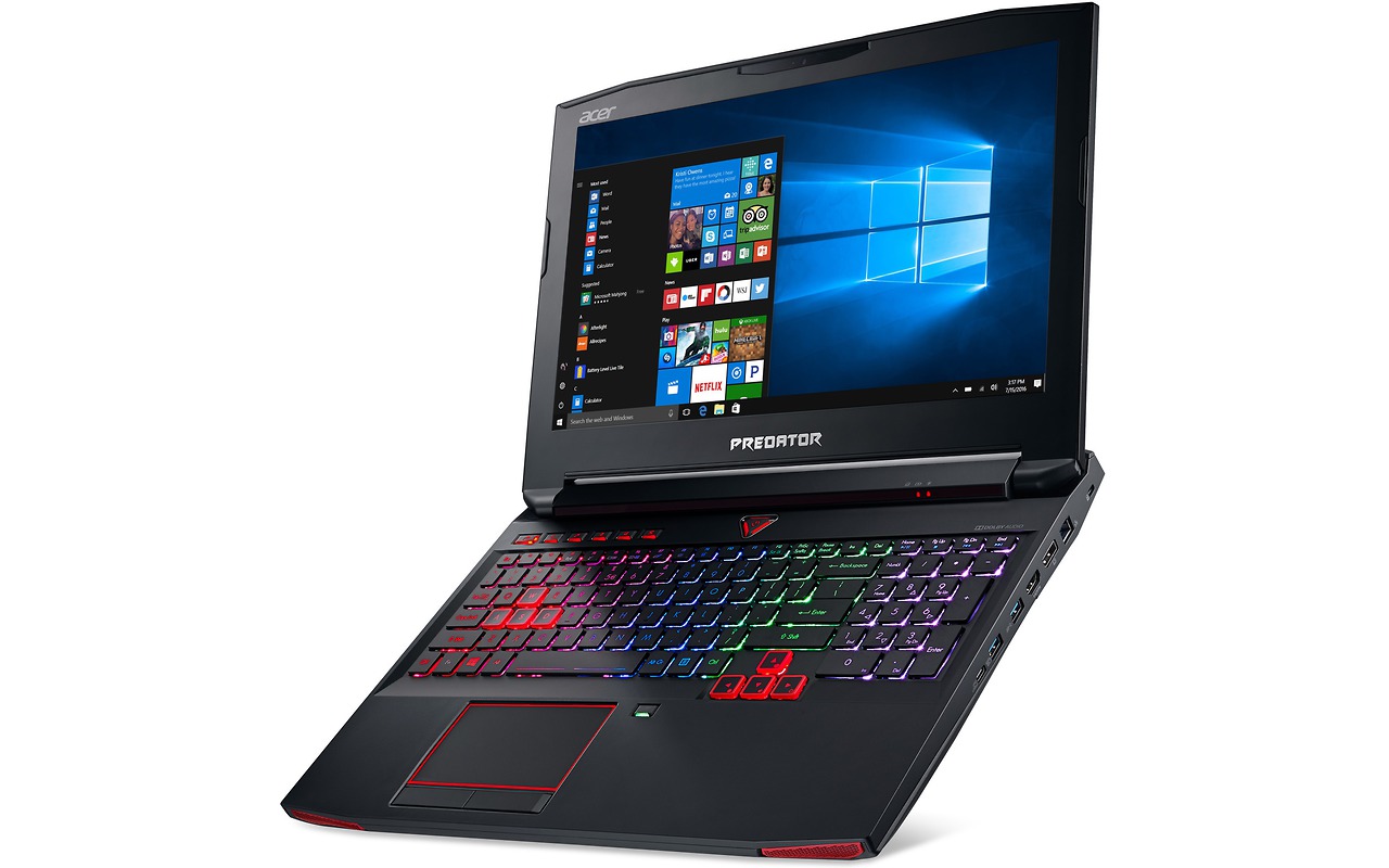 Laptop Acer PREDATOR G9-593-54Q2 / 15.6" FullHD IPS / i5-6300HQ / 16Gb DDR4 RAM / 256Gb SSD + 1.0TB HDD /GeForce GTX1070 8Gb DDR5 / Linux / NH.Q16EU.005 / Black