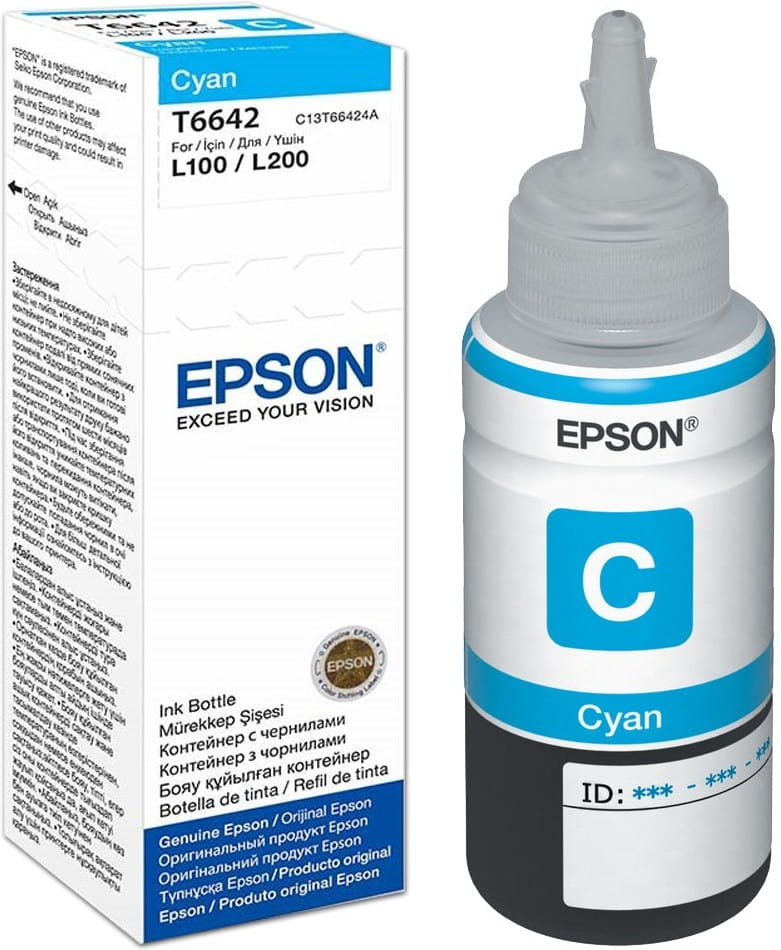 Ink Epson T66424A / 70ml / Cyan