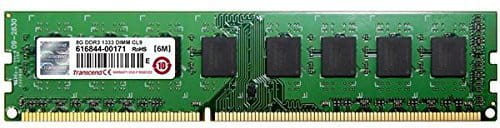Transcend 8GB DDR3-1333MHz PC10600, CL9, 1.5V