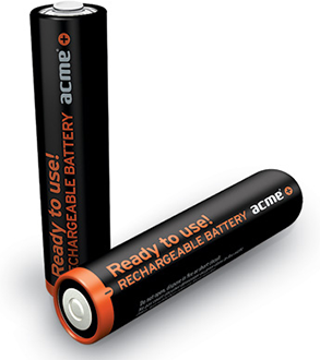ACME Rechargable Batteries 900mAh AAA 2pcs