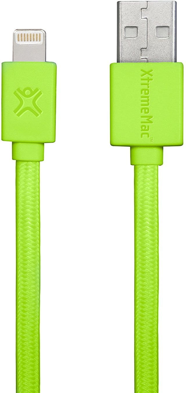 Cable XtremeMac Flat Cable Lightning XCL-USB / Green