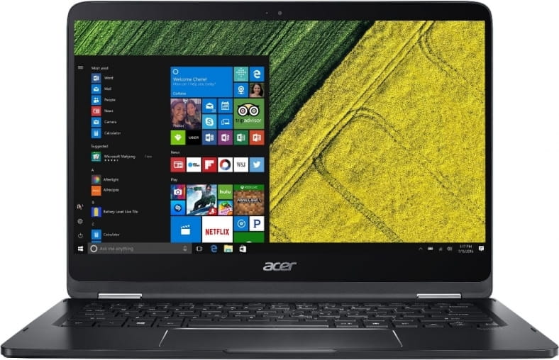 Tablet PC Acer Spin 7 / 14.0" TOUCH FullHD / i7-7Y75 / 8Gb DDR3 RAM / 256Gb SSD / Intel HD Graphics 615 / Windows 10 Home / SP714-51-M0BK / NX.GKPEU.002 /
