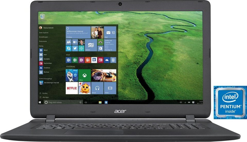 Laptop ACER Aspire ES1-732 / 17.3" HD+ / Pentium N4200 / 4Gb DDR3 / 1.0TB HDD / Intel HD Graphics 505 / DVDRW / Linux /