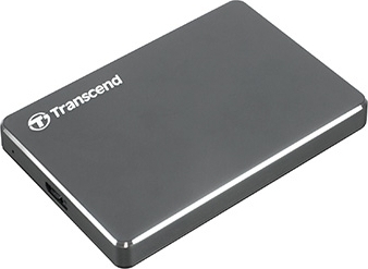 Transcend StoreJet 25C3 / 1.0TB / USB3.0 / 2.5" / Ultra-Slim / TS1TSJ25C3N / Grey