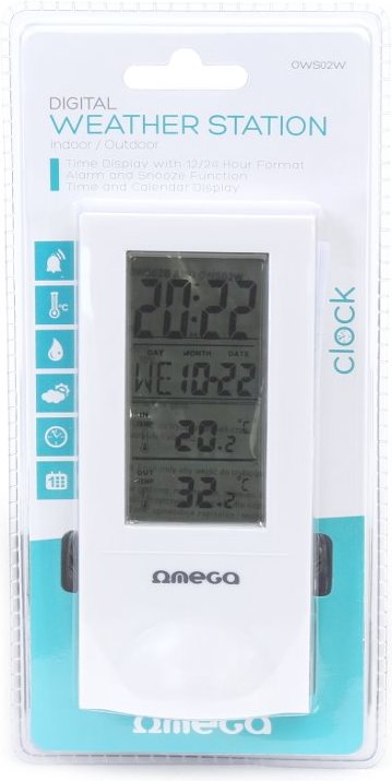 Omega Weather station LCD Indoor/Outdoor