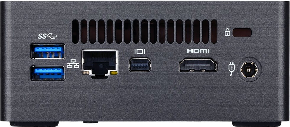 miniPC GIGABYTE GB-BKi3HA-7100 / Intel i3-7100U / 2xSO-DIMM DDR4 / 1x SATA3 / 1x M.2 SSD 2280 / Gbit LAN / Vesa Mount /