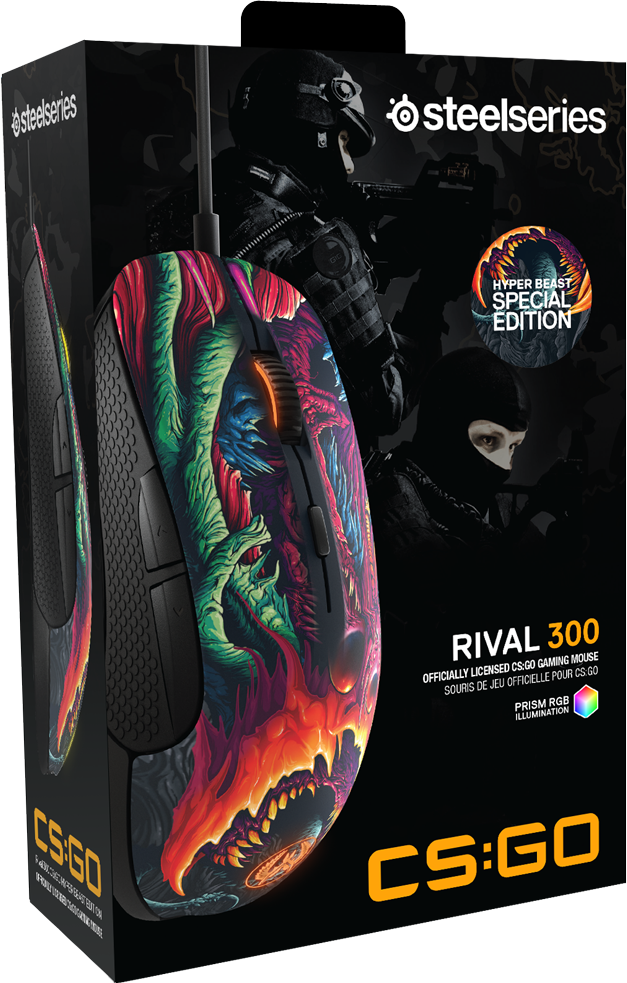 Mouse Steelseries Rival 300 CS'GO HyperBeast / 62363