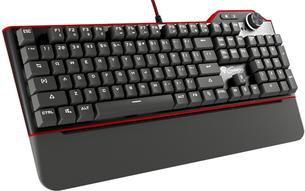 Keyboard Natec Genesis RX85 / Mechanical / White Backlight / Kailh Brown / NKG-0775 /