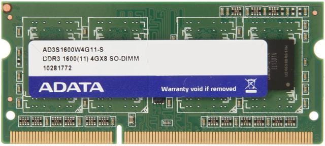 ADATA DDR3 1600 SO-DIMM 4Gb