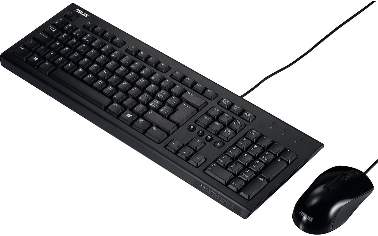 Kit ASUS U2000 / Keyboard & Mouse / Multimedia / Black