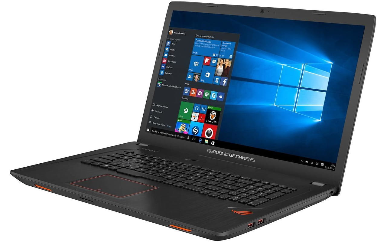 Laptop ASUS GL753VE 17.3" IPS Full HD / i7-7700HQ / 16Gb Ram / 256Gb+1Tb / Windows 10 /