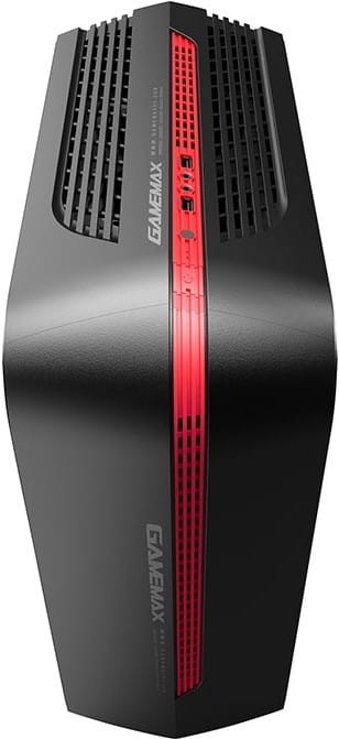 Case GameMax H601BR / mATX / no PSU / Black - Red