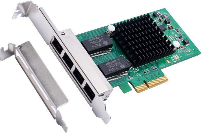 Intel I350AM4 PCI-e Server Adapter Quad SFP
