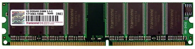 Transcend 1GB DDR 400MHz PC3200 CL3