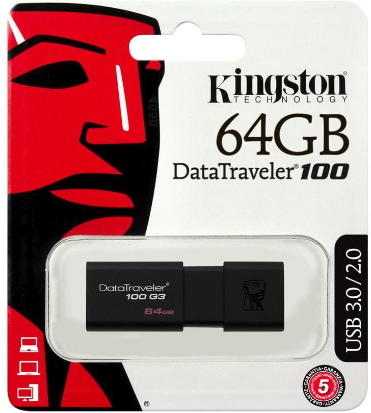 Kingston DataTraveler 100 G3 / 64Gb / DT100G3/64GB /
