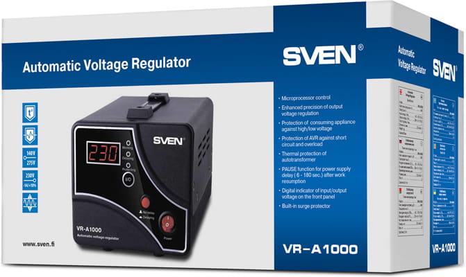 Sven VR-A1000 / 1000VA / 600W / Black