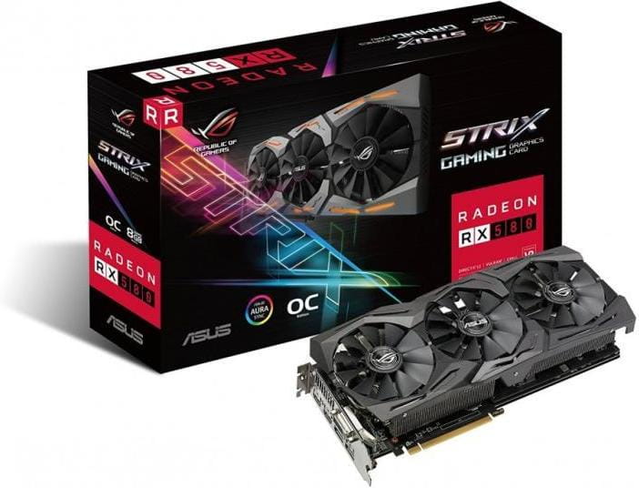 ASUS AMD Radeon RX580 8GB GDDR5 ROG-STRIX-RX580-O8G-GAMING