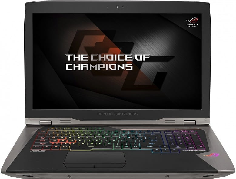 Laptop Asus GX800VH 18.4" IPS UHD / i7-7820HK / 64Gb / 3*512Gb SSD / GeForce GTX 1080 SLI 16Gb + Thermal Dock / Windows 10 Professional /