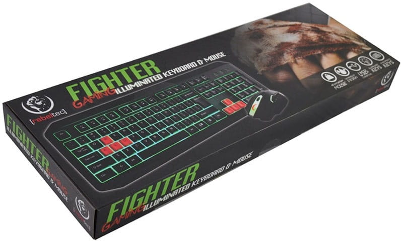 KIT Rebeltec FIGHTER / Keyboard + Mouse / USB /