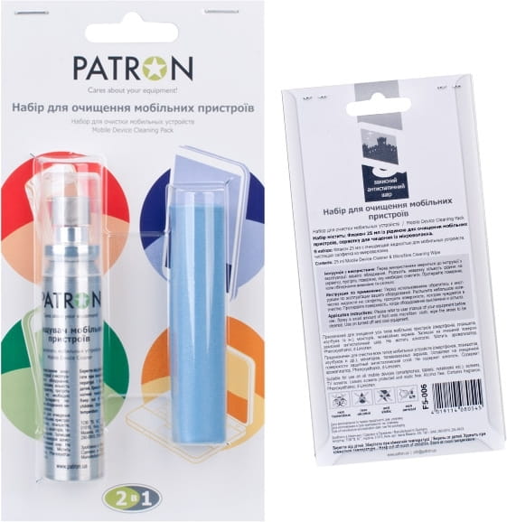 Patron Cleaning wipes for smartpones/tablets F5-006