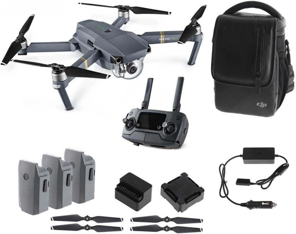DJI Mavic Pro Fly More Combo / Portable Drone / RC / 12MP / 4K