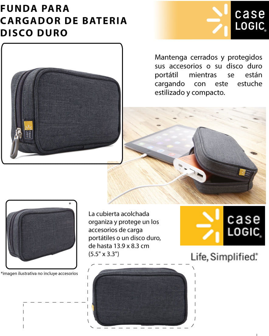 пусто wrong \ Case Logic BCC-2-ANTHRACITE Case for Power Bank