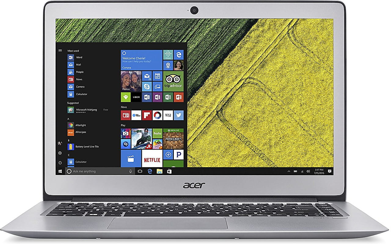 Laptop Acer Swift 3 / 15.6" FullHD / i3-7100U / 8Gb DDR4 / 256Gb SSD / SF315-51-33QJ / NX.GQ5EU.013