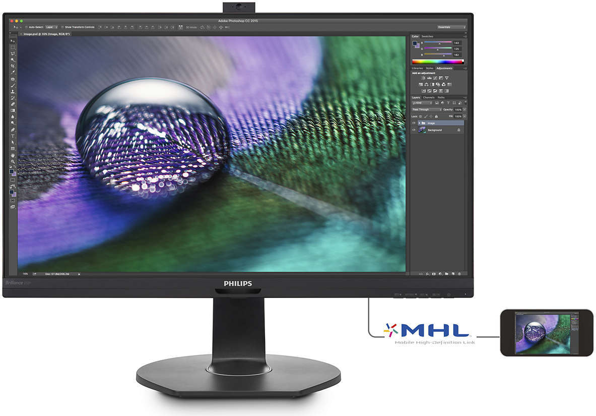 Monitor Philips 272P7VPTKEB 27.0" IPS W-LED 3840x2160 4K-UHD