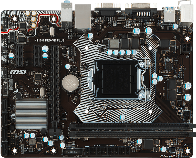 MSI H110M PRO-VD PLUS / Socket 1151 / DDR4 / Intel H110 / mATX