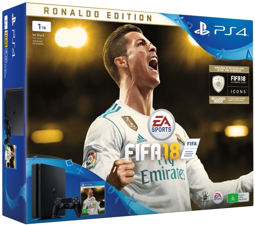 Sony PlayStation 4 Slim 1Tb + FIFA18 Ronaldo Edition