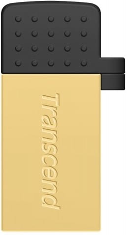 USB Transcend JetFlash 380 64GB / OTG / USB2.0 + Micro-USB / Gold