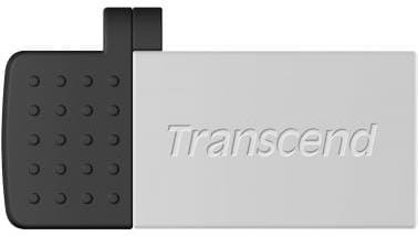USB Transcend JetFlash 380 64GB / OTG / USB2.0 + Micro-USB / Silver