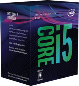 CPU Intel i5-8600K / S1151 / 14nm / 9MB Cache / Unlocked / Six Cores / Coffee Lake / 95W /