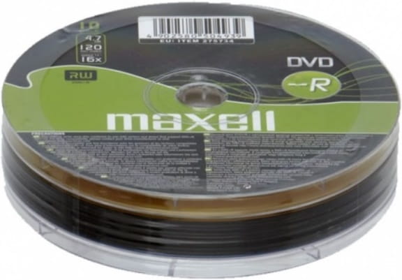 DVD+R MAXELL 4,7 GB x16 / Pack 10 pcs. / MX_275734.41.IN