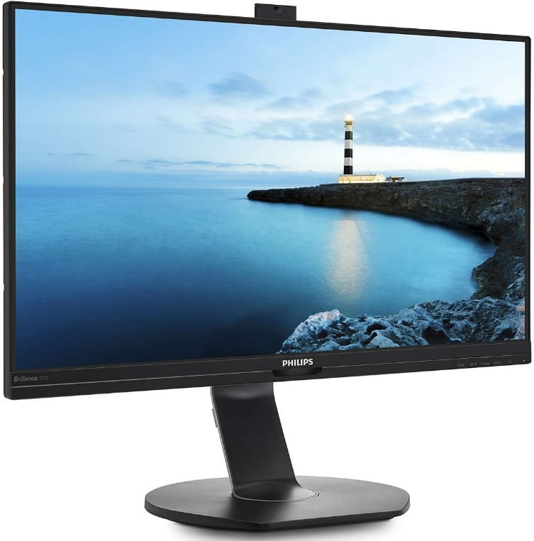 Monitor Philips 272B7QPTKEB / 27.0" PLS LED 2560x1440 WQHD / Built-in speakers 2x2W / Built-in 2.0-Mpix webcamera w/microphone / USB 2.0 x3 Hub / Pivot / PowerSensor /