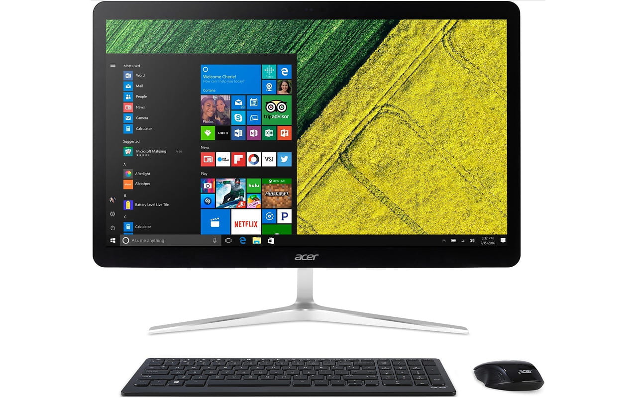 AIO Acer Aspire U27-880 / 27" FullHD Touch /  i7-7500U / 16GB DDR4 / 256GB SSD + 2TB HDD / Intel® HD 620 Graphics / Endless OS / Wireless KB/MS / DQ.B8RME.002 /