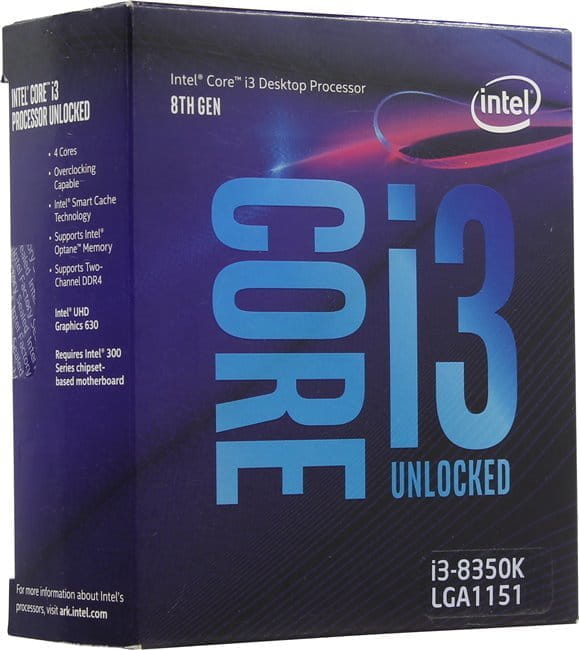 CPU Intel i3-8350K /